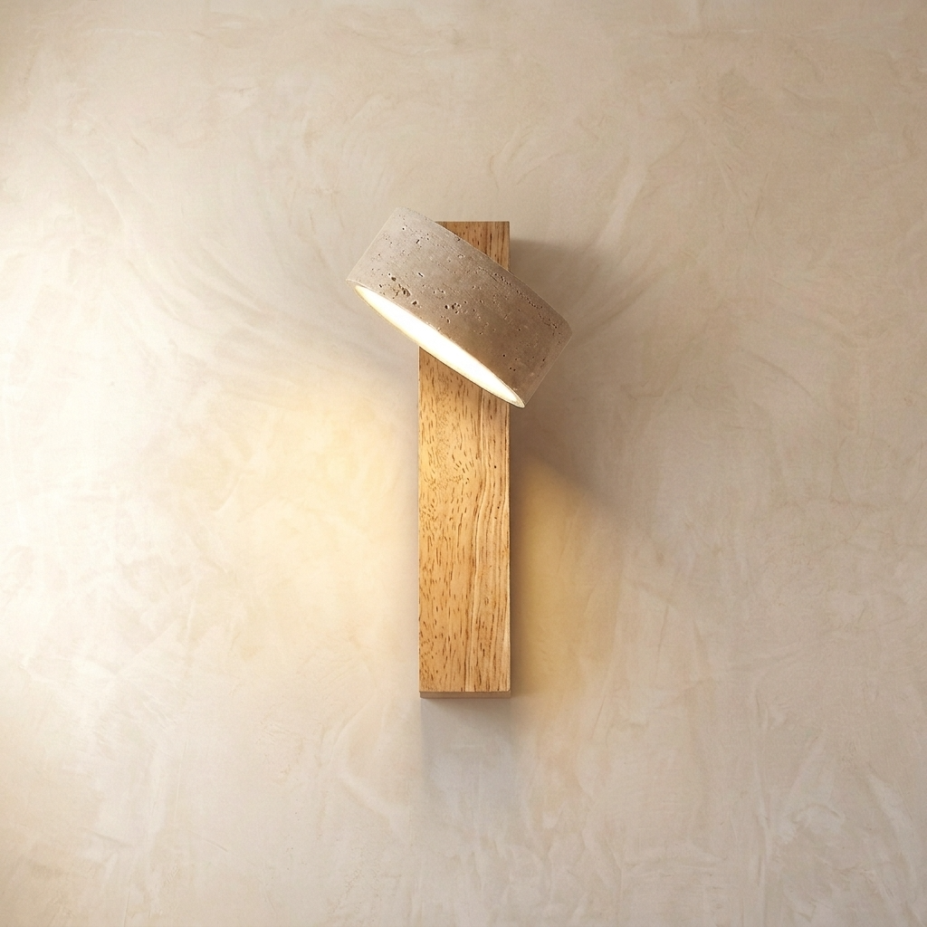 Wall Light | Stone Spotlight Bedside Design
