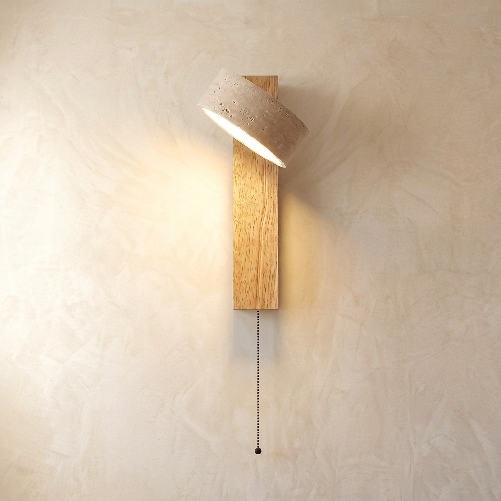 Wall Light | Stone Spotlight Bedside Design