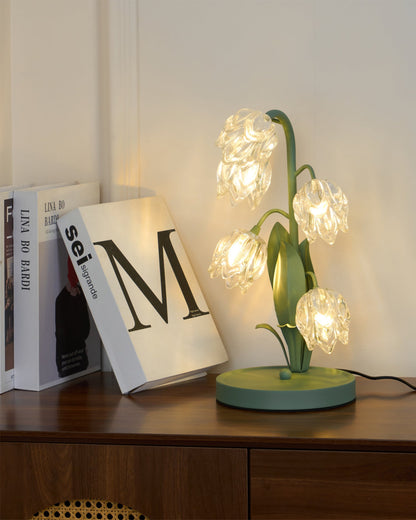 Table Light | Crystal Flower Bud Design