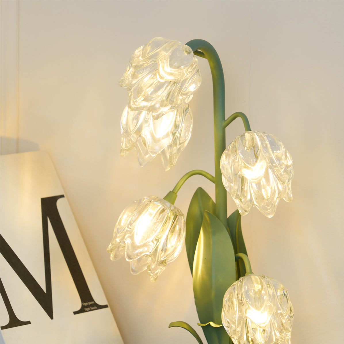Table Light | Crystal Flower Bud Design