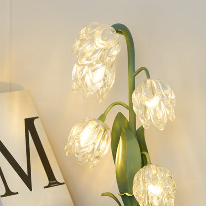 Table Light | Crystal Flower Bud Design