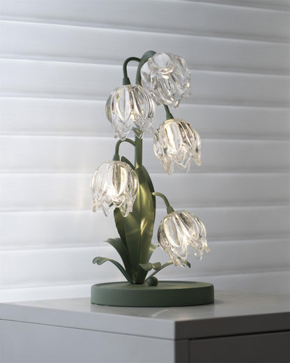 Table Light | Crystal Flower Bud Design
