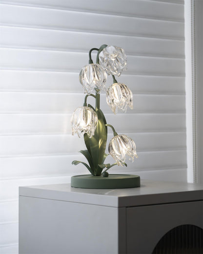 Table Light | Crystal Flower Bud Design