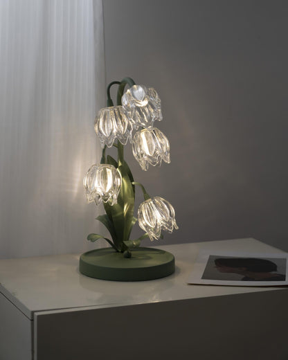 Table Light | Crystal Flower Bud Design