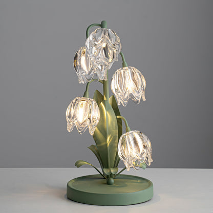 Table Light | Crystal Flower Bud Design