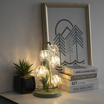 Table Light | Crystal Flower Bud Design