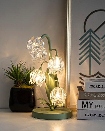 Table Light | Crystal Flower Bud Design