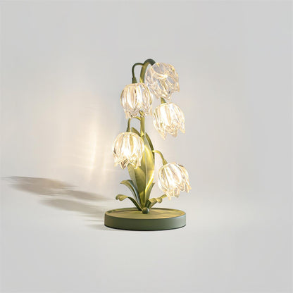 Table Light | Crystal Flower Bud Design