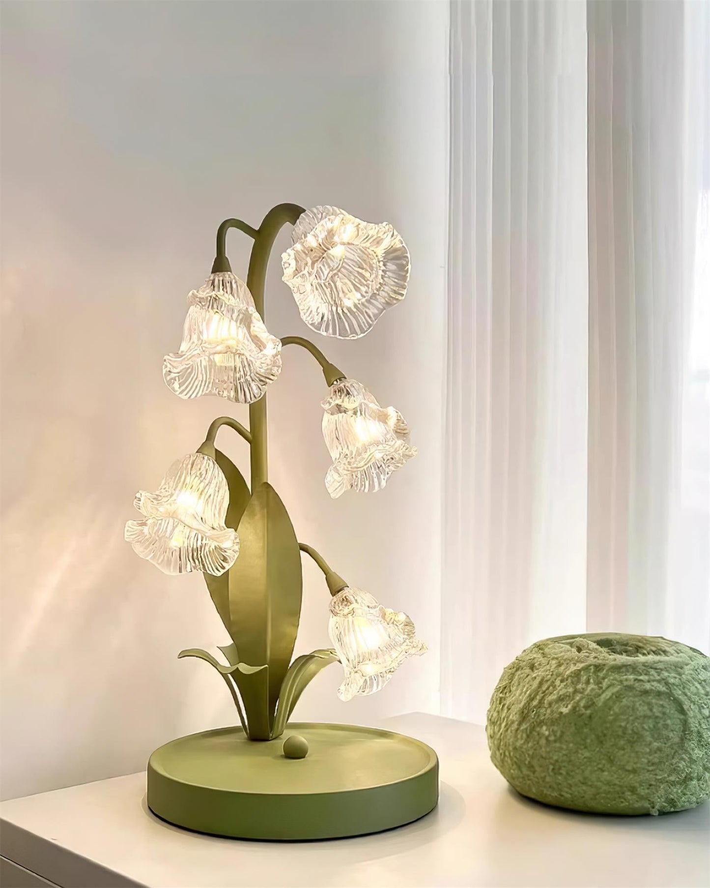 Table Light | Crystal Flower Bud Design