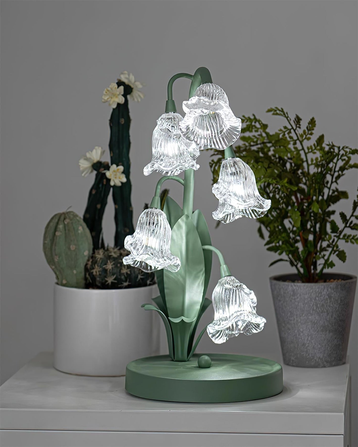 Table Light | Crystal Flower Bud Design
