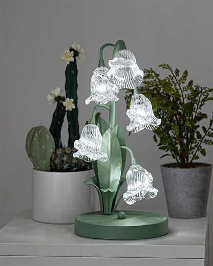 Table Light | Crystal Flower Bud Design