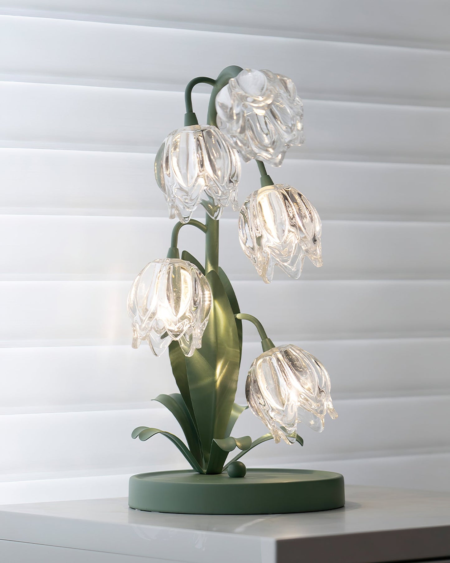 Table Light | Crystal Flower Bud Design