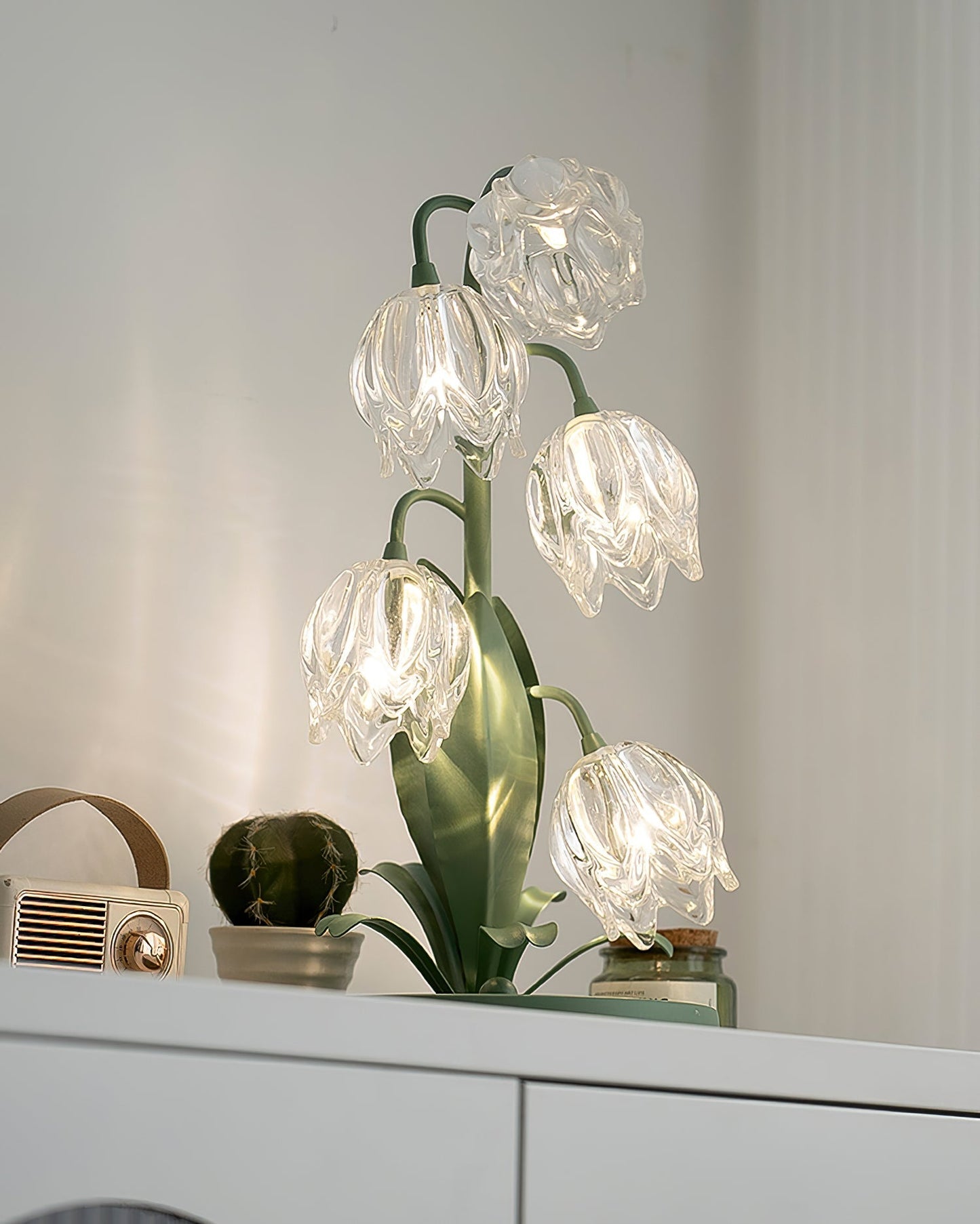 Table Light | Crystal Flower Bud Design