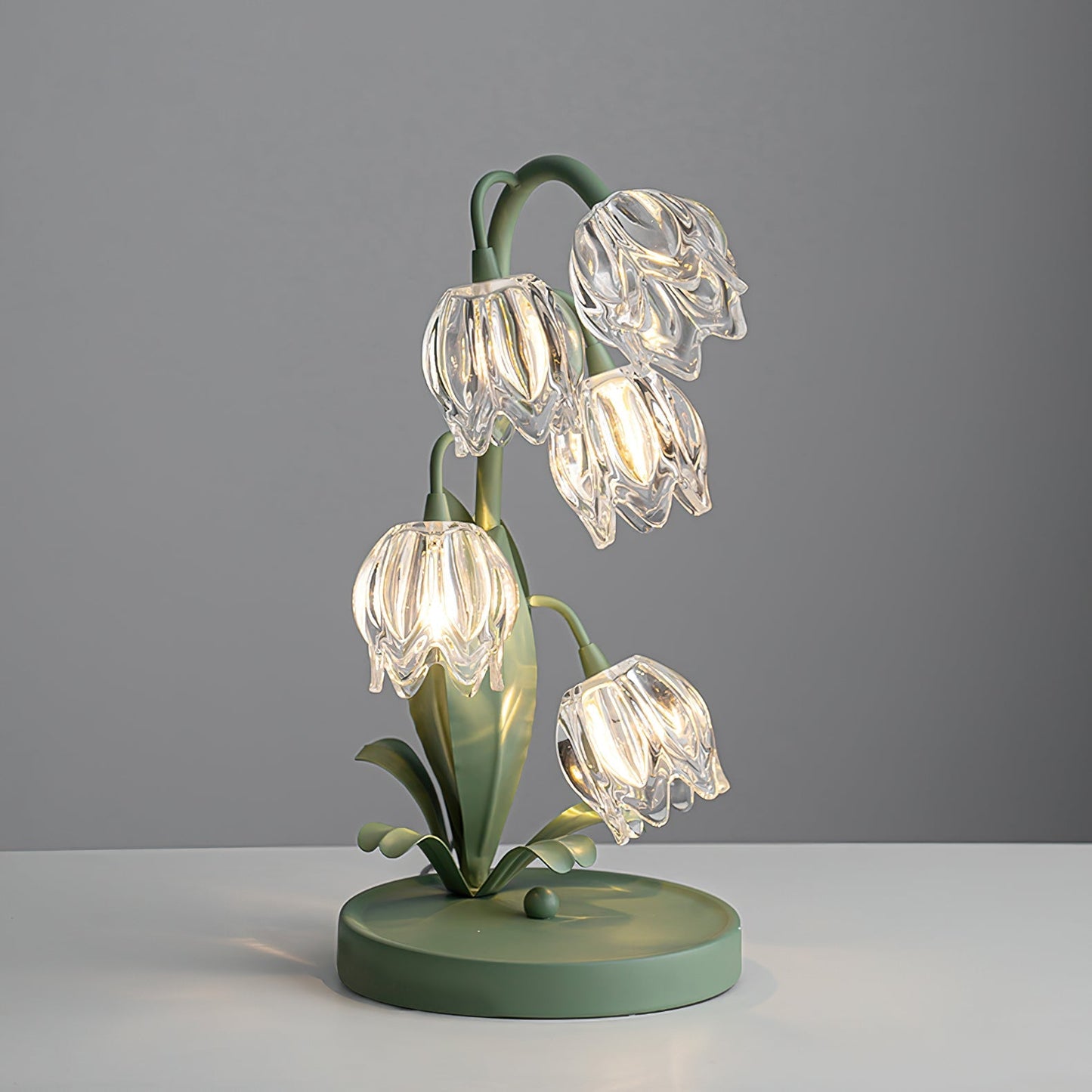 Table Light | Crystal Flower Bud Design