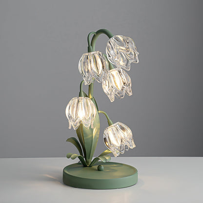 Table Light | Crystal Flower Bud Design