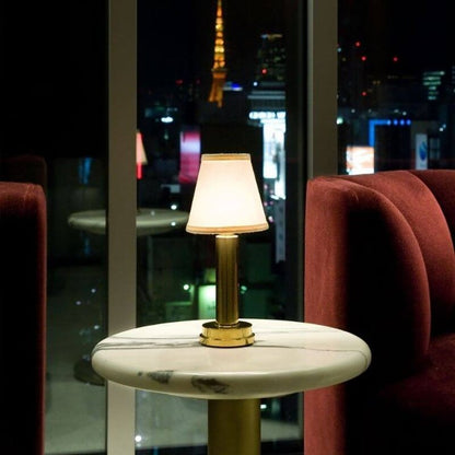 Table Lamp | Pleated Fabric Shade Design
