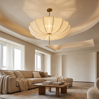 Pendant Light | Umbrella Fabric Shade Design