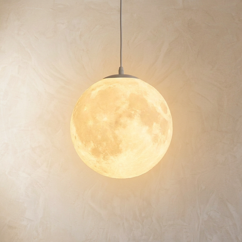 Pendant Light | Lunar Surface Globe Design