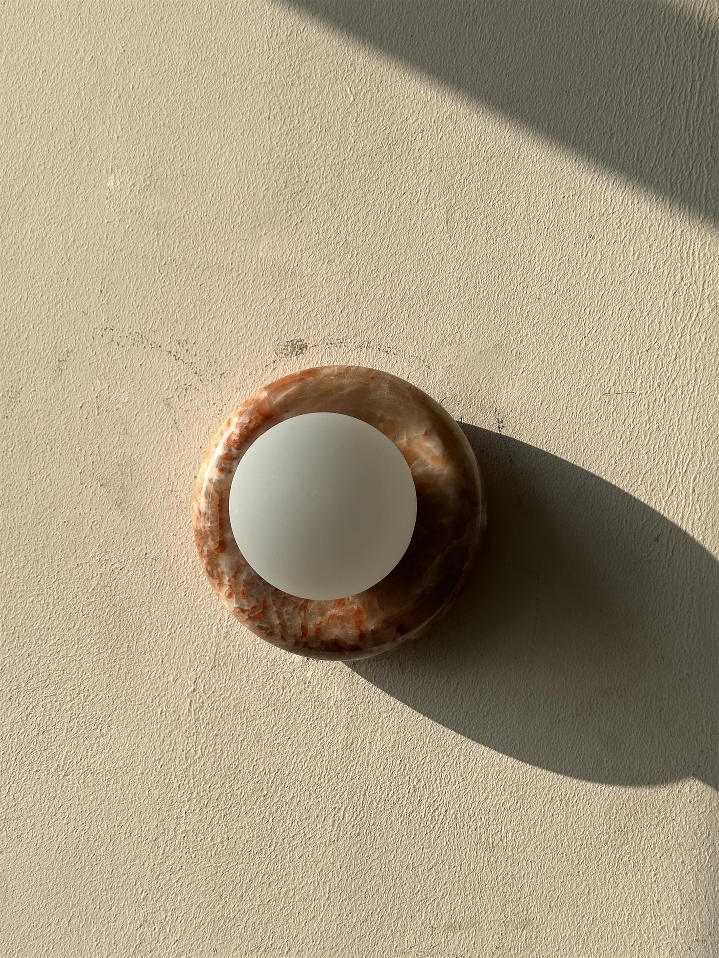 Wall Light | Natural Stone Ring Design