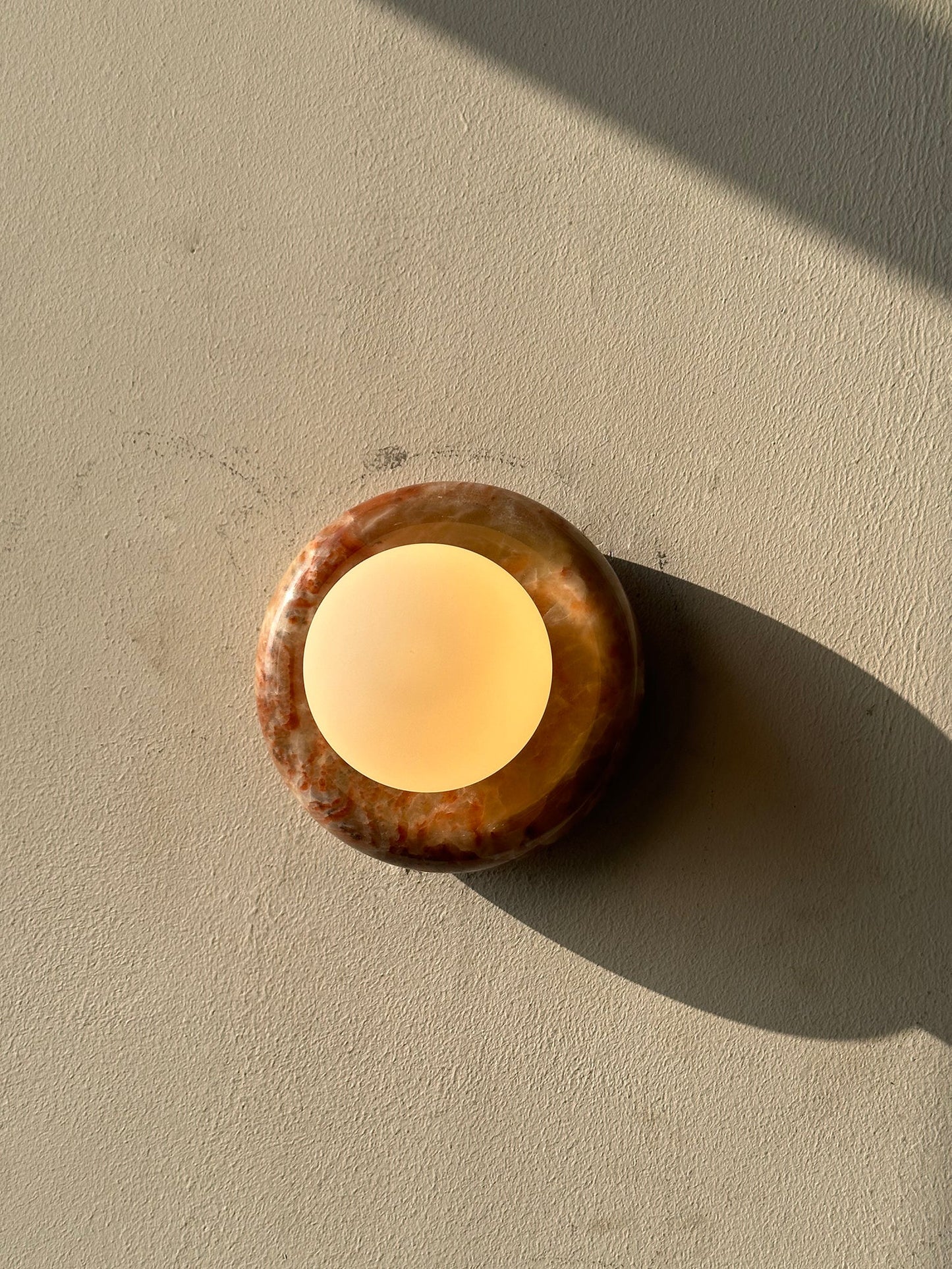 Wall Light | Natural Stone Ring Design