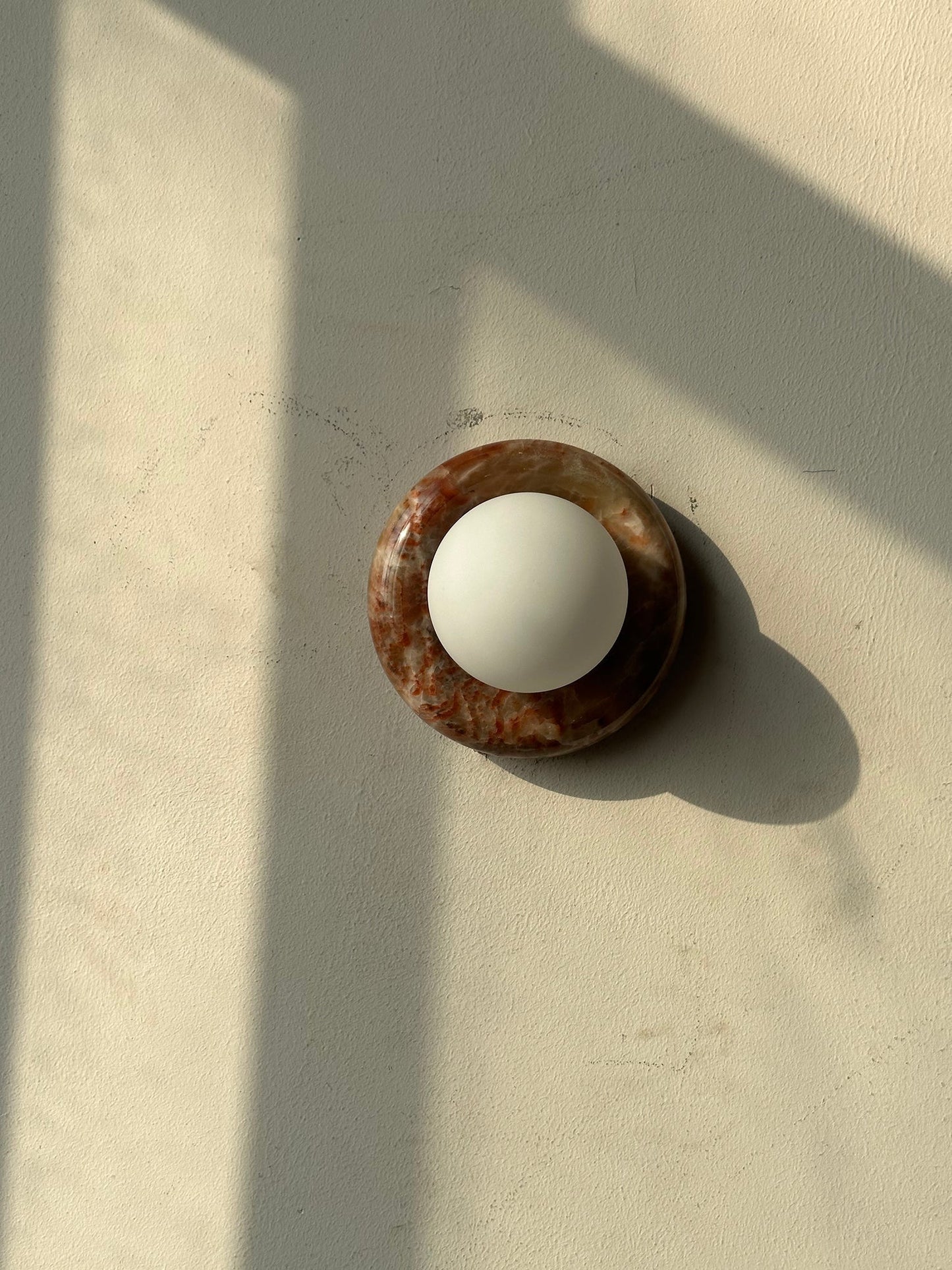 Wall Light | Natural Stone Ring Design