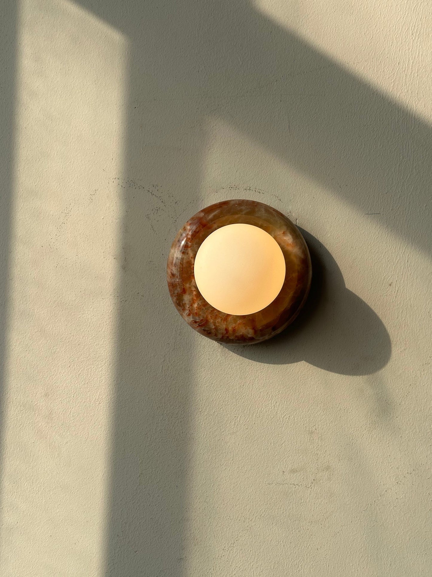 Wall Light | Natural Stone Ring Design