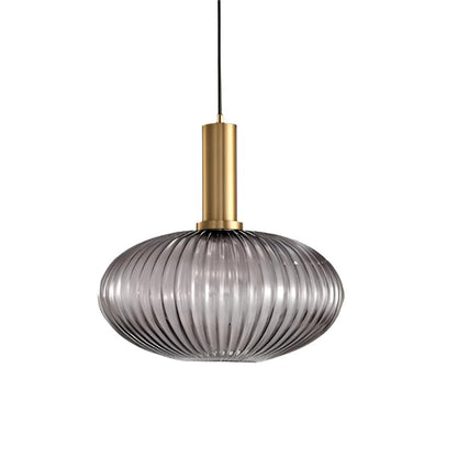 Pendant Light | Ribbed Glass Shade Design