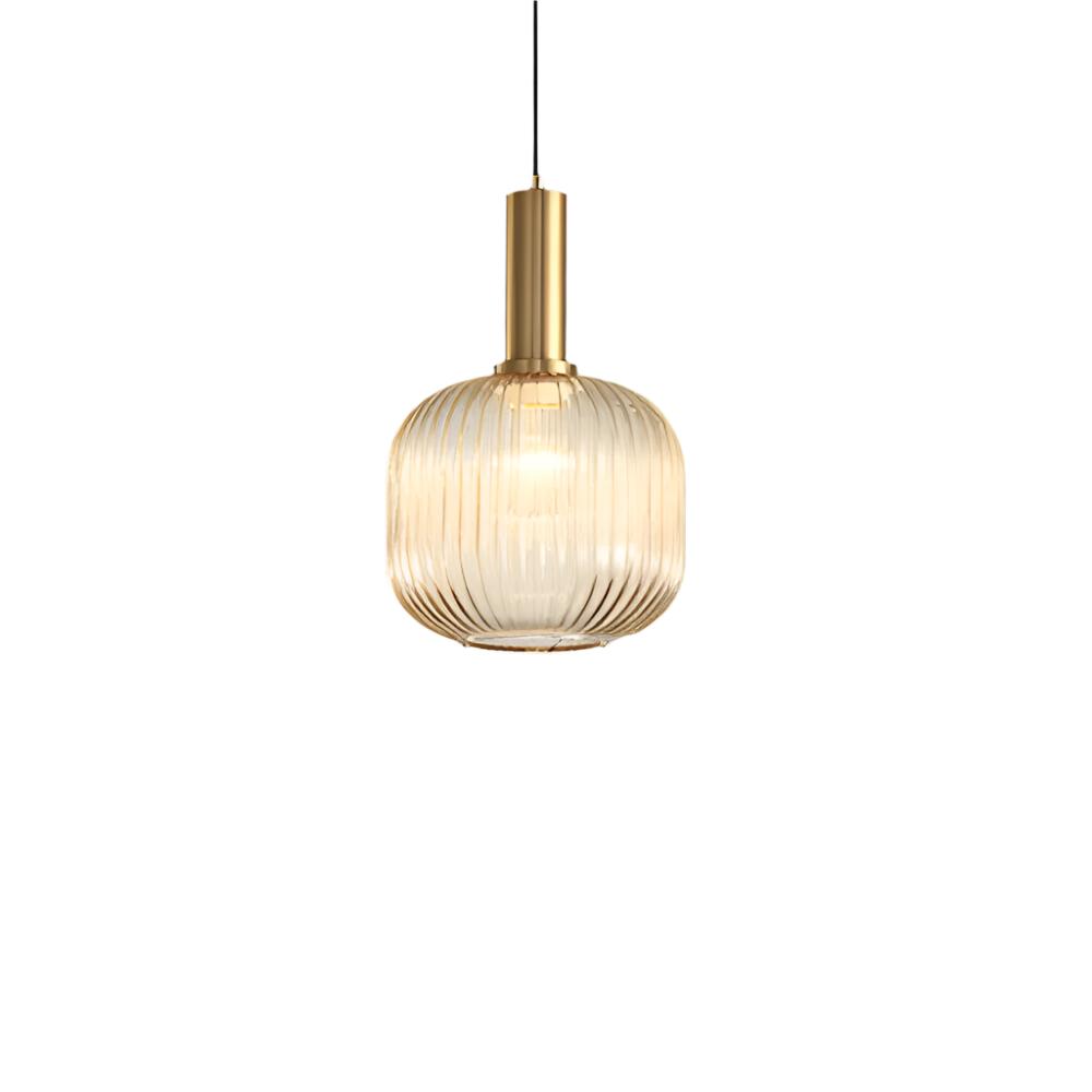 Pendant Light | Ribbed Glass Shade Design