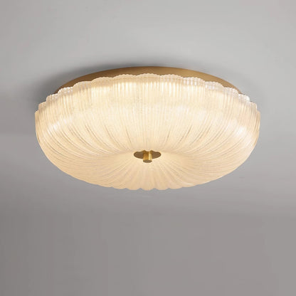 Ceiling Light | Ripple Glass Flush Mount