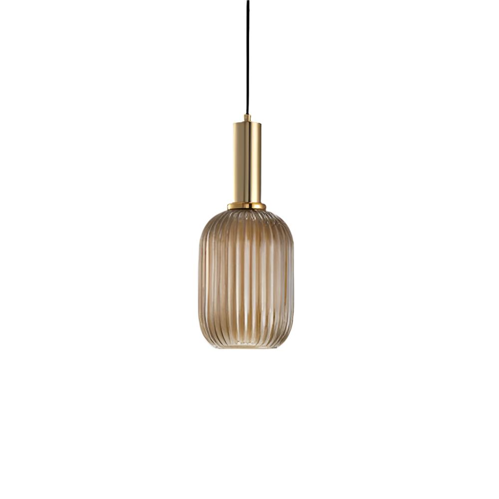 Pendant Light | Ribbed Glass Shade Design