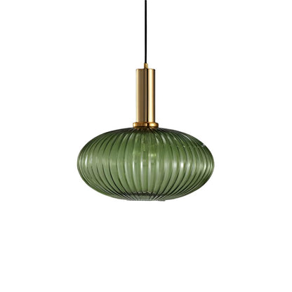 Pendant Light | Ribbed Glass Shade Design