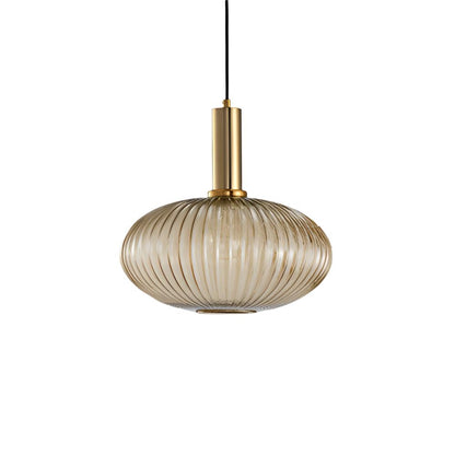 Pendant Light | Ribbed Glass Shade Design