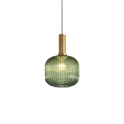 Pendant Light | Ribbed Glass Shade Design