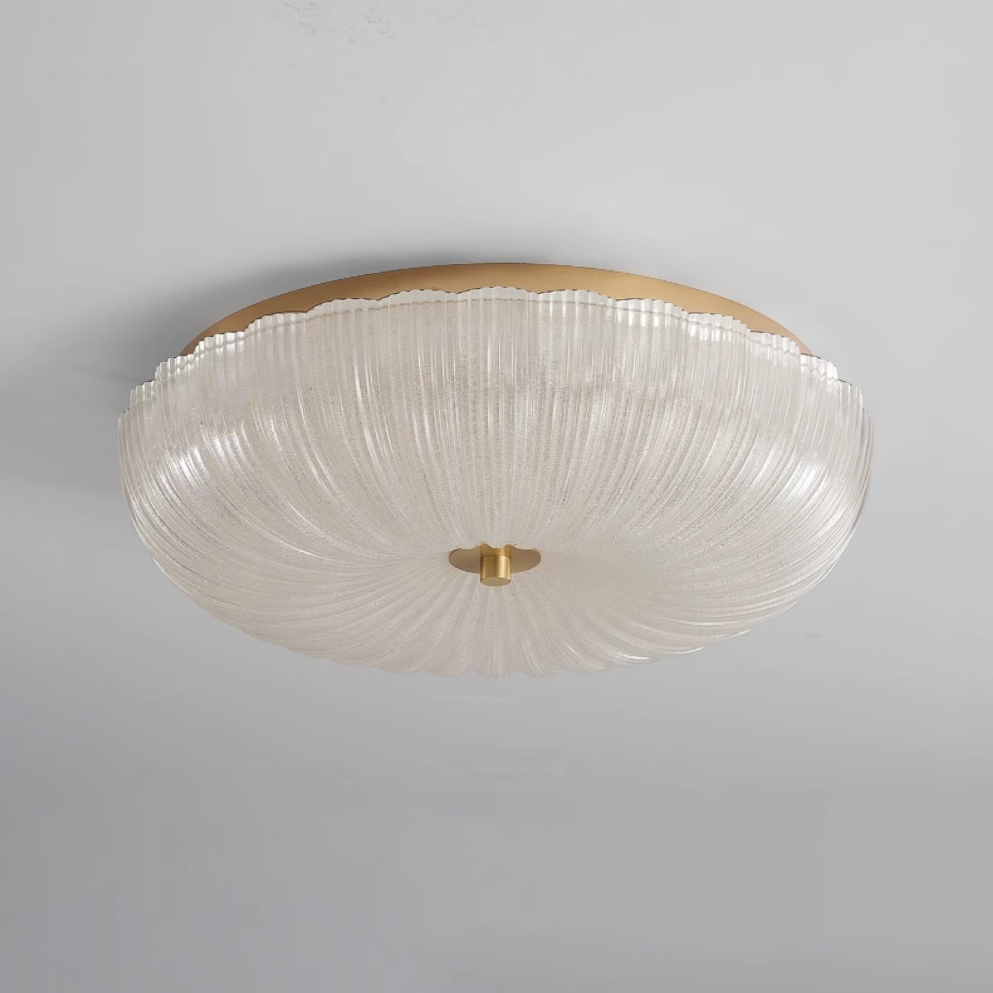 Ceiling Light | Ripple Glass Flush Mount