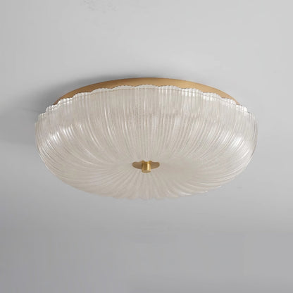 Ceiling Light | Ripple Glass Flush Mount