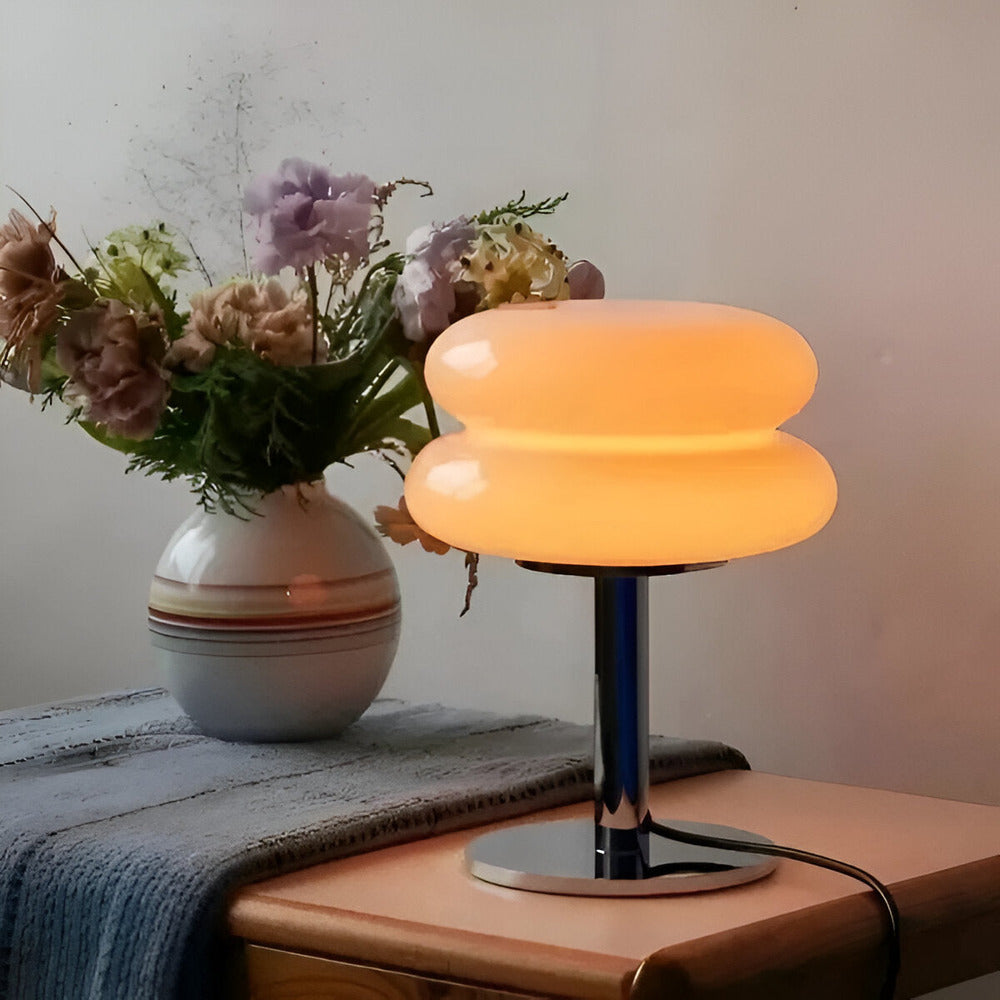 Table Light | Stacked Glass Disc Design