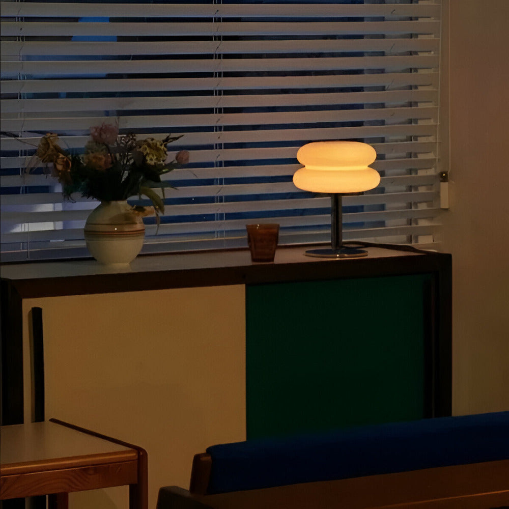 Table Light | Stacked Glass Disc Design