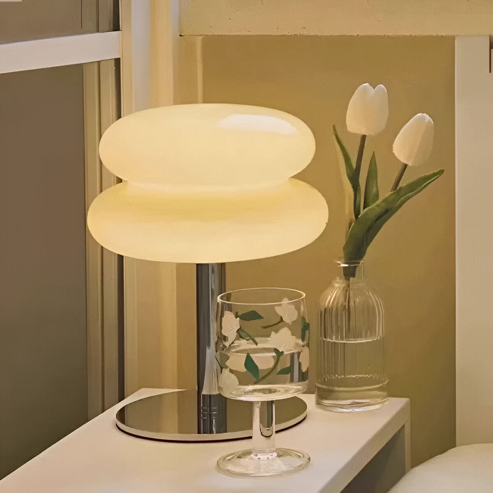 Table Light | Stacked Glass Disc Design