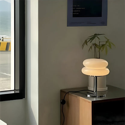 Table Light | Stacked Glass Disc Design
