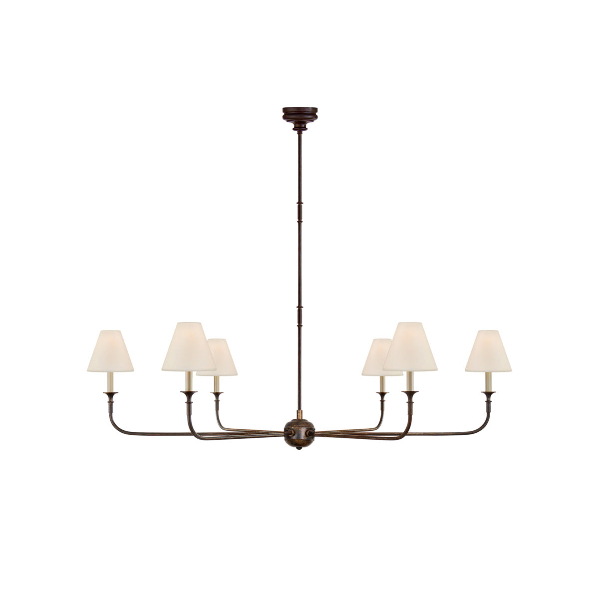 Pendant Light | Vintage Fabric Shade Chandelier