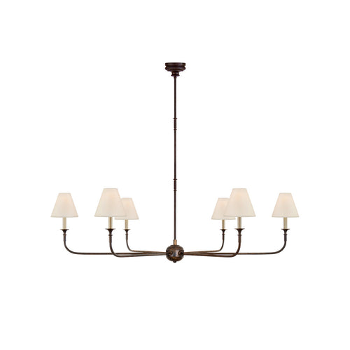 Pendant Light | Vintage Fabric Shade Chandelier