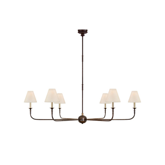 Pendant Light | Vintage Fabric Shade Chandelier