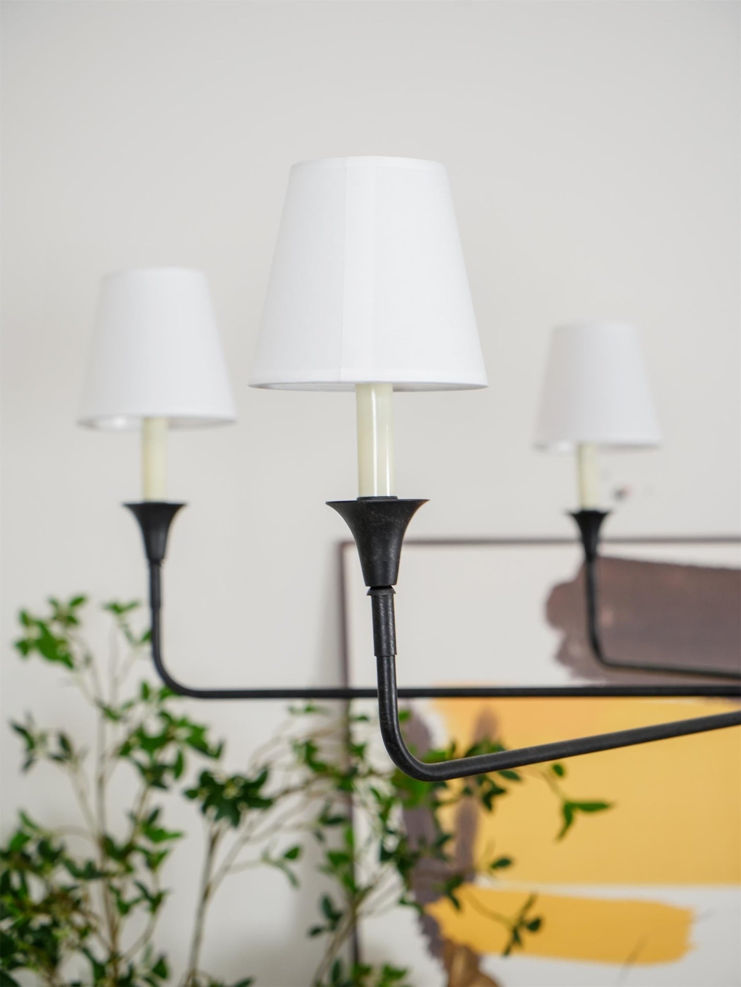 Pendant Light | Vintage Fabric Shade Chandelier