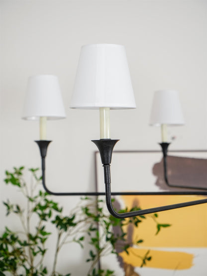 Pendant Light | Vintage Fabric Shade Chandelier