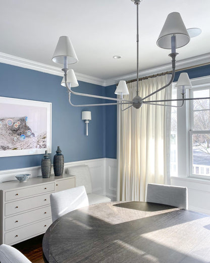Pendant Light | Vintage Fabric Shade Chandelier