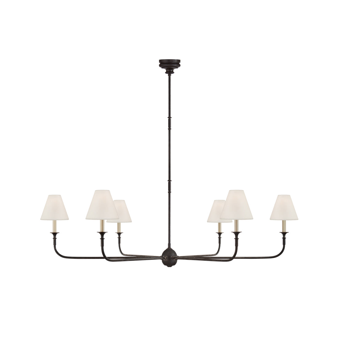 Pendant Light | Vintage Fabric Shade Chandelier