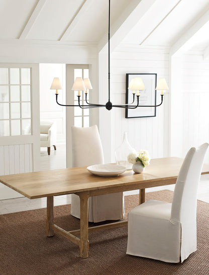 Pendant Light | Vintage Fabric Shade Chandelier