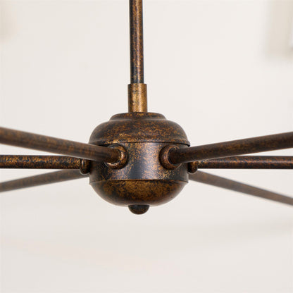 Pendant Light | Vintage Fabric Shade Chandelier
