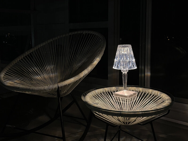 Table Light | Crystal Cut Acrylic Design