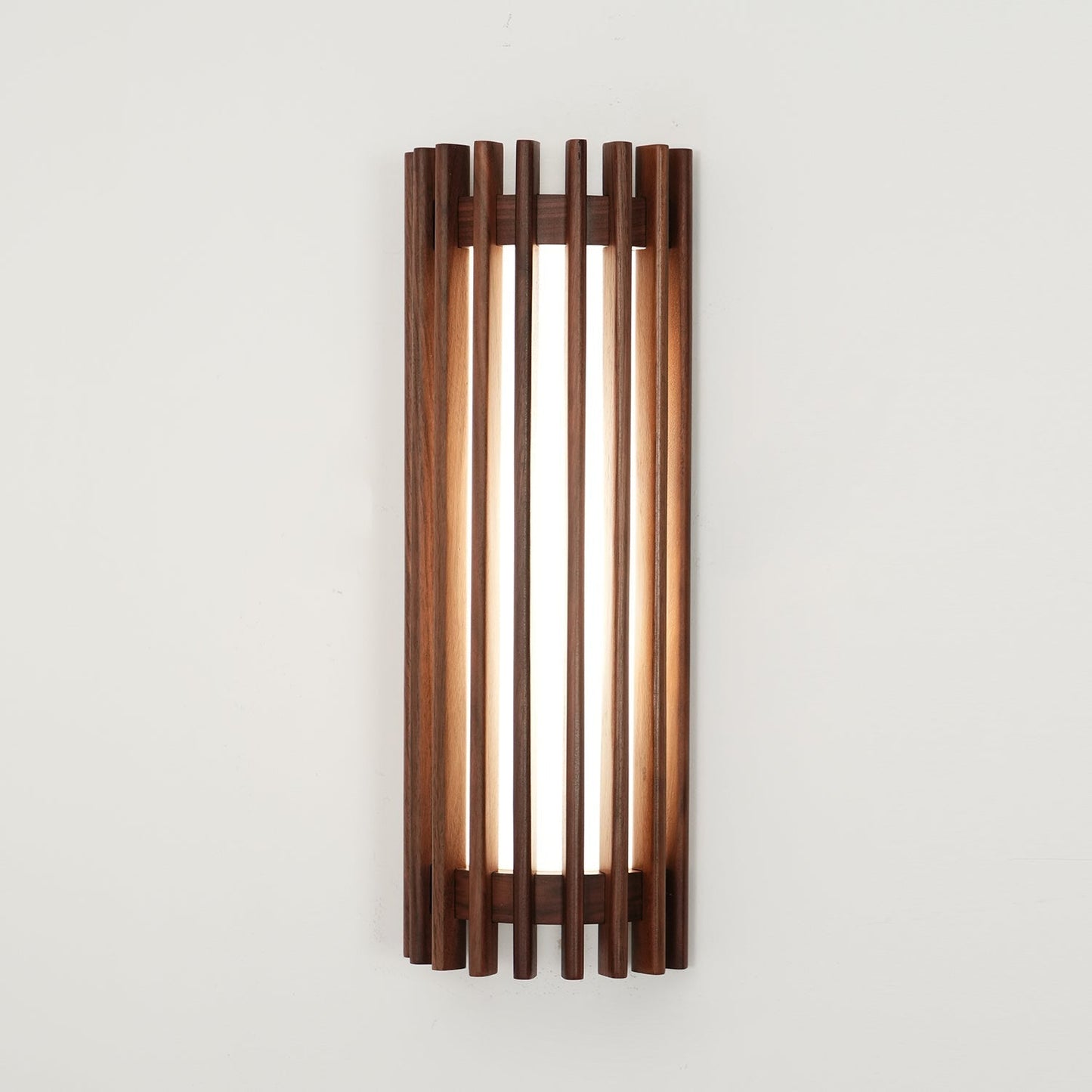 Wall Light | Walnut Slat Wood Design